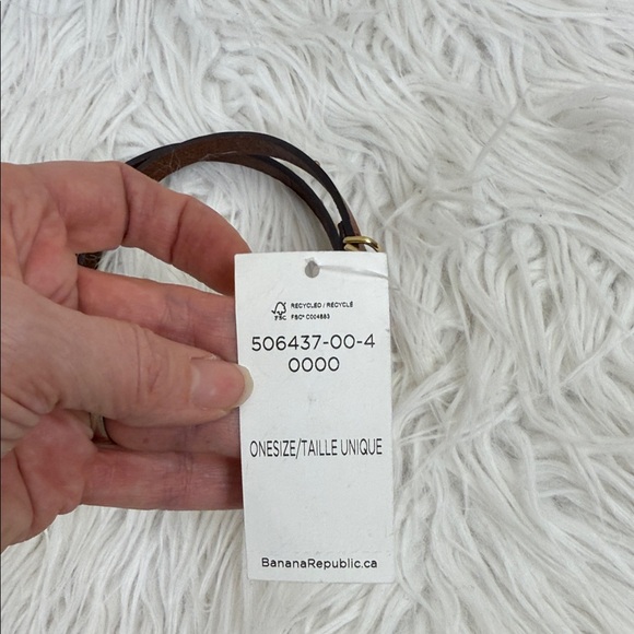 Banana Republic triple wrap Tan Studded leather Women's bracelet - Picture 4 of 7